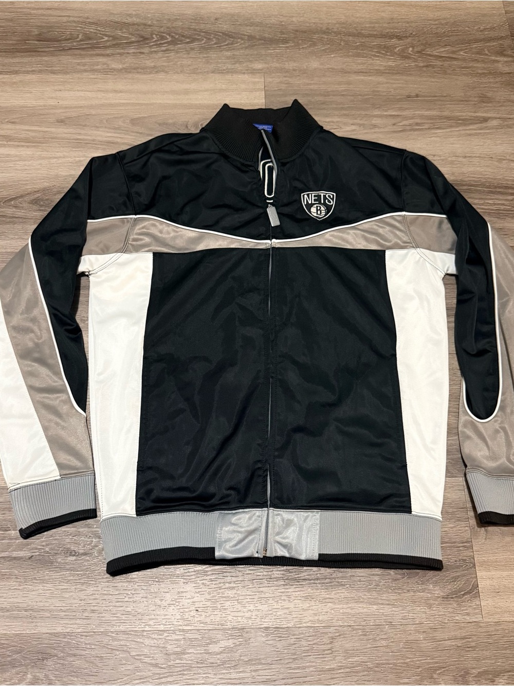 Unk Black, Gray & White Bomber-Style Varsity Jacket